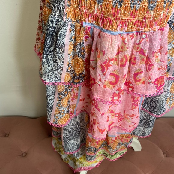 Boho Millie Dress Never Fully
Dressed Multicolor V-Neck Bohemian Dress - Picture 7 of 14